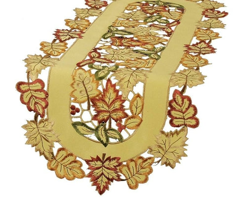 XD75018 Bountiful Leaf Mini Table Runner 12x28