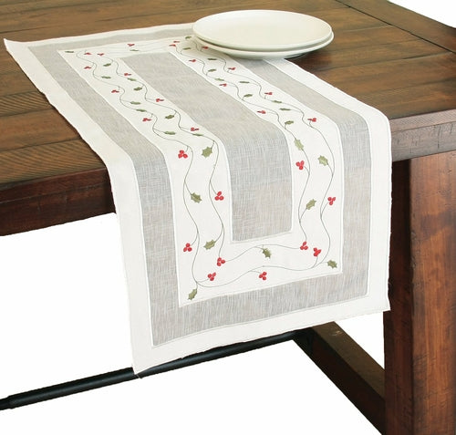 Classic Holly Table Runner