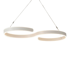 Contemporary Acrylic LED Swirl Shaped Light Fixture