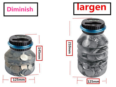 Foldable Money Saving Box Coin Counting LCD Display
