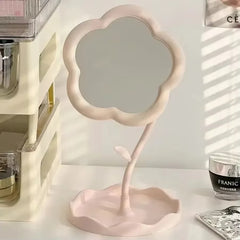 US Warehouse Quick Ship Floral Glass Vanity Mirror, Adjustable Stand