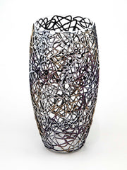 decorative glass oval vase
