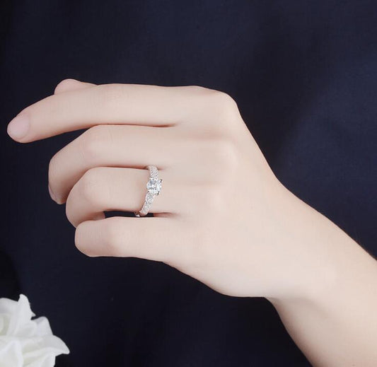 Ring, Imitation Diamond Engagement Ring