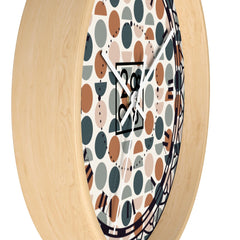 2882Time™ Halves & Wholes Retro Dot Geometric Clock