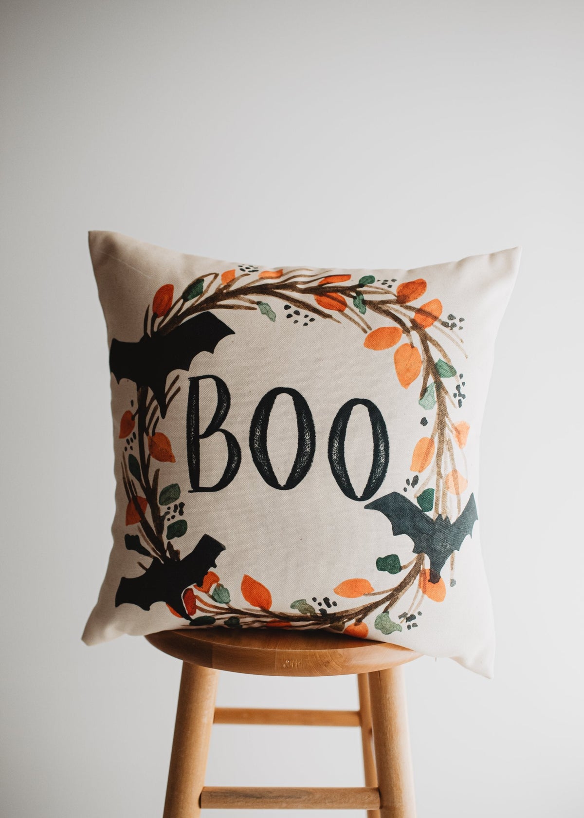 Boo Halloween Pillow