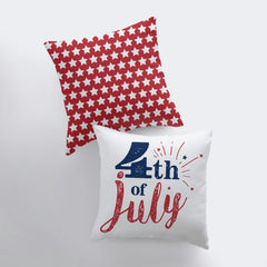 4th of July | Pillow Cover | Memorial Gift | Home Decor | Freedom