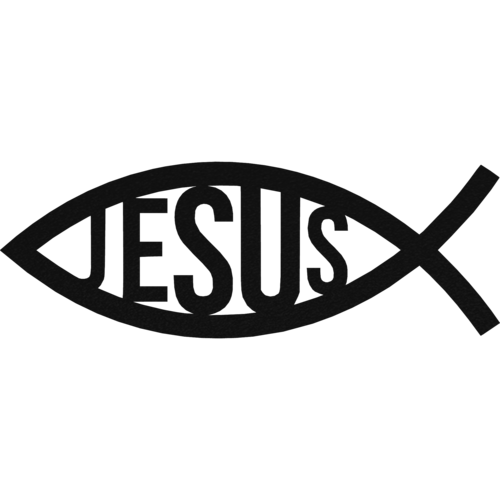Jesus Fish - Metal Wall Art
