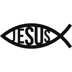 Jesus Fish - Metal Wall Art