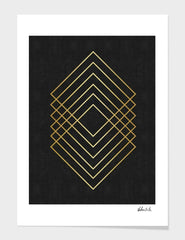 Minimalist and golden art I  Frame