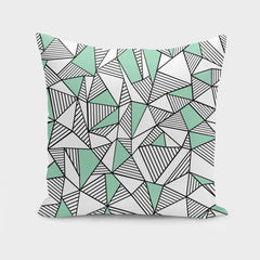 Ab Lines With Mint Blocks  Cushion/Pillow