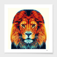 Lion - Colorful Animals  Cushion/Pillow